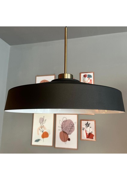 Açe Siyah Tekli Ince Eskitme Başlık Avize Retro Sarkıt Ofis Showroom Salon Mutfak Avizeleri fırsatları