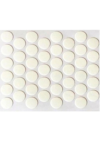 Nobel Yapışkanlı Vida Tapası Beyaz Vida Kapatıcı Kapağı 100 Adet