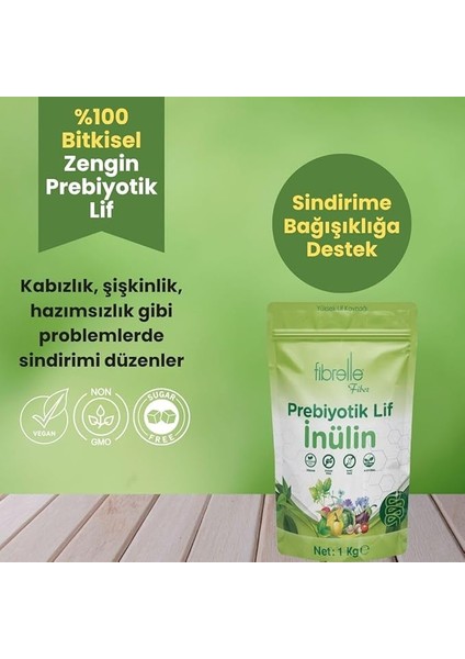 Inülin Prebiyotik Lif Hindibağ 1 kg Ambalaj 1 Paket modelleri