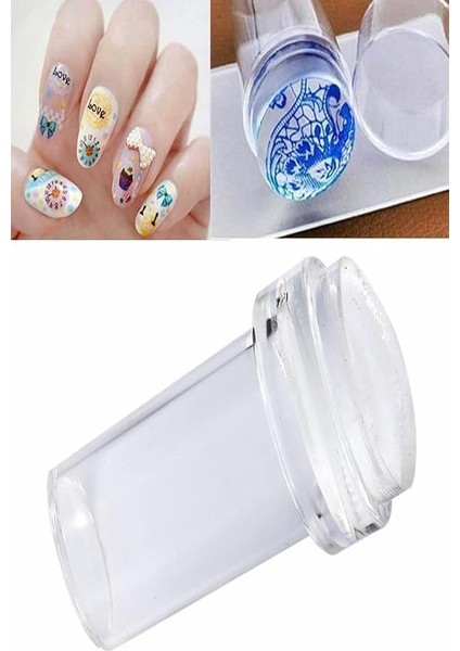 Kullanımı Kolay Stamper Baskı Seti Silikon Başlıklı Oje Dizayn Set