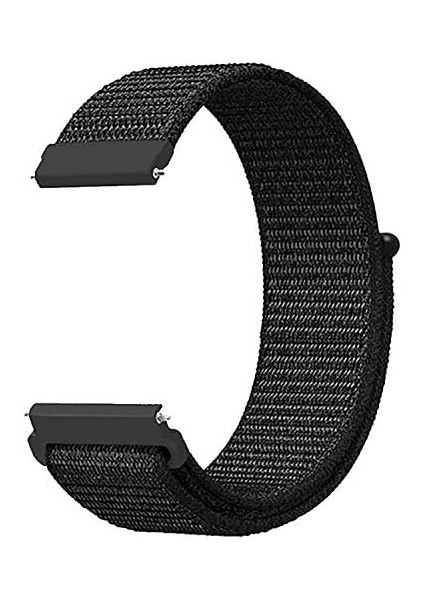 Galaxy 4 44MM Için Hasırlı Kordon Woven Sport Loop Siyah modelleri