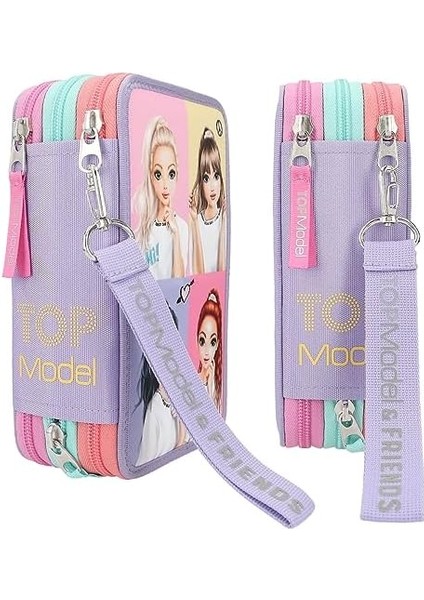 12591 3 Bölmeli Doldurulmuş Shots Sevimli Nakış Detayları, Kutusu, Cetvel, Vb, Çok Renkli, Küçük modelleri