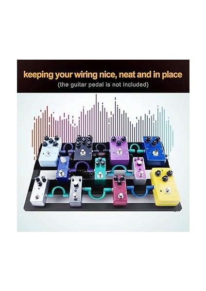 Büyük Gitar Efektli Pedal Pau Pedalboard Alüminyum Alaşımlı Taşıma Çantası Capo 4'lü Seçtikleri Sabitleme Bantları indirimleri