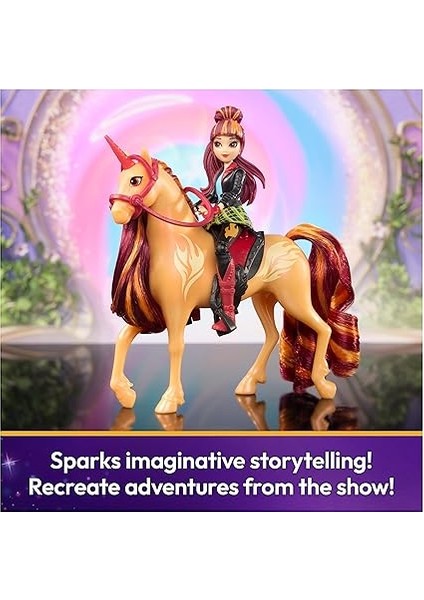 Academy Valentina ve Tek Boynuzlu At Cinder Seti – Sevilen Netflix Dizisinden Yaklaşık 12 cm Orijinal Figürler, 4 Yaş+ Için indirimleri
