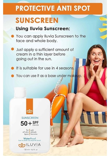 Leke Karşıtı Cilt Tonu Eşitleyici Yüksek Korumalı Yüz ve Vücut Güneş Kremi 50 Spf 130 ml (4.6 Fl. Oz) modelleri