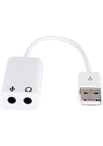 Kablolu 7.1 USB Ses Kartı 3.5mm Mikrofon Çevirici Dönüştürücü Adaptö fiyatları