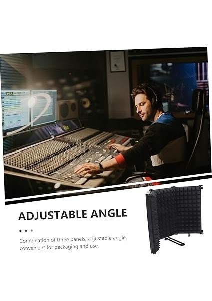 1 Takım Mikrofon Akustik Kapağı Kulaklık Durmak Patlama Bom Kolu Mikrofon Standı Pop Ekran Ön Cam Mikrofon Filtresi Mikrofon Izolasyon Kalkanı Mikrofon Açılır Filtresi Sünger Black modelleri