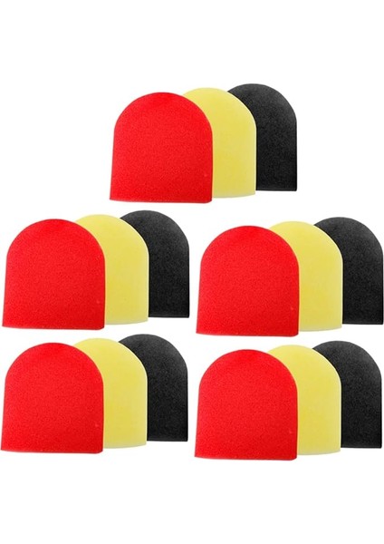 15 Adet Kalınlaştırılmış Mikrofon Kılıfları Evrensel Sünger Koruyucu Kılıflar Ktv Dans Partileri Için