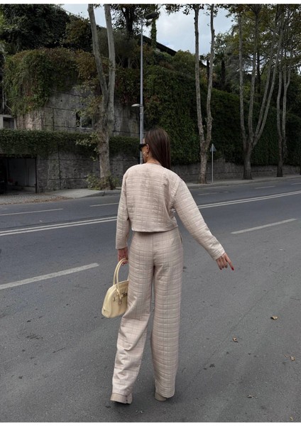 Kadın Kapitone Dokulu Oversize Ceket Pantolon Takım modelleri