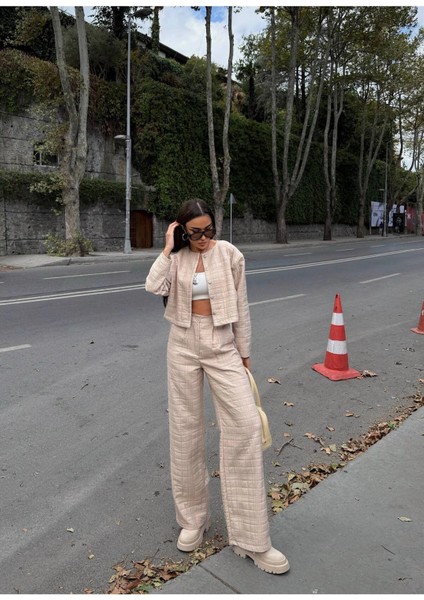 Kadın Kapitone Dokulu Oversize Ceket Pantolon Takım fırsatları