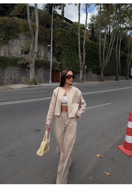Kadın Kapitone Dokulu Oversize Ceket Pantolon Takım indirimleri