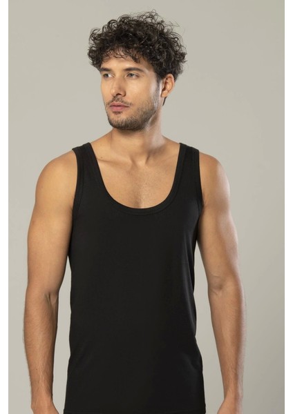 Star 301 Bambu Erkek Atlet - Siyah - 3XL