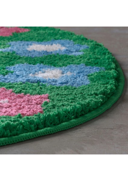 Vattenskruv Banyo Paspası Çiçek Deseni Çok Renkli 60 x 65 cm modelleri
