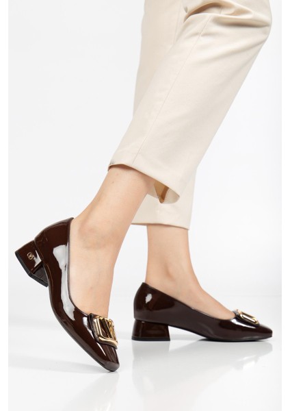 Suins Premium Pauly Model Kadın Orta Topuklu Siyah Kahve Bordo Ayakkabı fırsatları