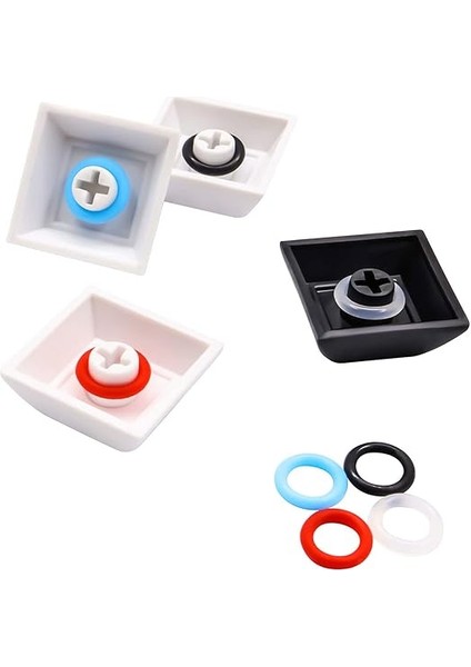 120 Adet Kauçuk O-Ring Anahtarı Sessiz Cherry Mx Anahtar Anahtarı Klavye Damperi indirimleri