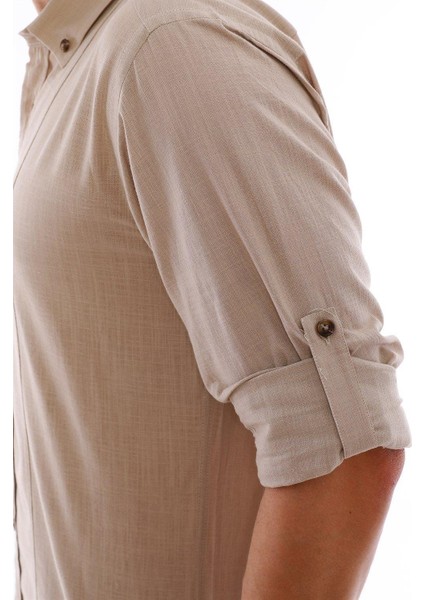 G921 Dewberry Erkek Gömlek-Bej modelleri