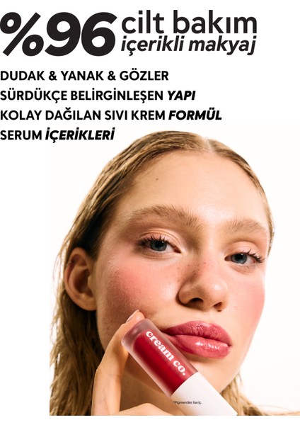 Allık Ruj Göz Farı Glow Tint Chilli Red | Nemlendirici Makyaj | 506 Kiremit | Hyaluronik Asit Peptit fiyatları