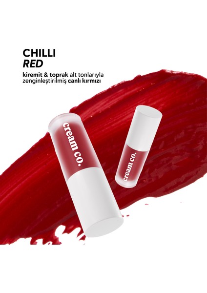 Allık Ruj Göz Farı Glow Tint Chilli Red | Nemlendirici Makyaj | 506 Kiremit | Hyaluronik Asit Peptit modelleri