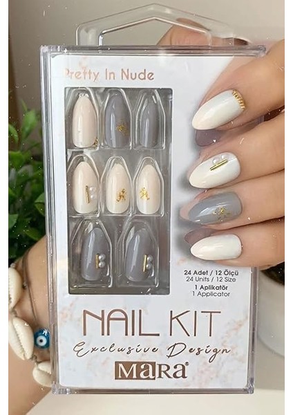 Kozmetik Nail Kit Pretty In Nude Takma Tırnak 1 Paket (1 x 250 G) modelleri