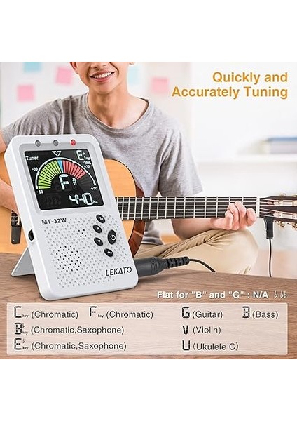 Gitar Tuner, Elektronik Metronom Tuner Gitar, Ukulele, Bas, Keman, Saksafon, Kromatik modelleri
