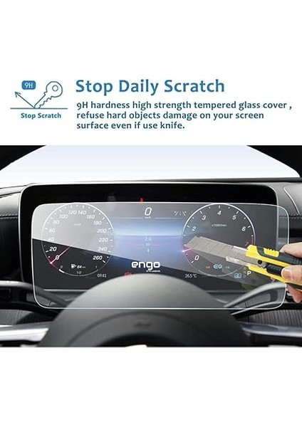 Mercedes C200 12.3 Inç ile Uyumlu Dijital Gösterge Paneli Ekran Koruyucu Nano W206 Direksiyon Arkası Ekran Koruyucu indirimleri