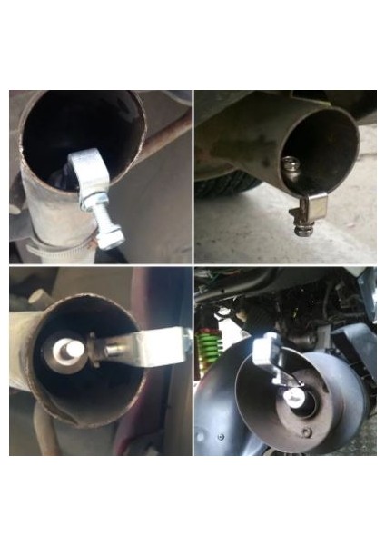 Üniversal Egzoz Islık Aparatı Egzoz Ucu Turbo Sesi Large 29 mm Krom modelleri