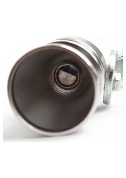 Üniversal Egzoz Islık Aparatı Egzoz Ucu Turbo Sesi Large 29 mm Krom