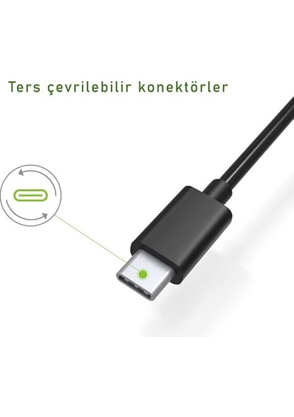 Type-C Şarj ve Data Kablosu Siyah 90 cm modelleri