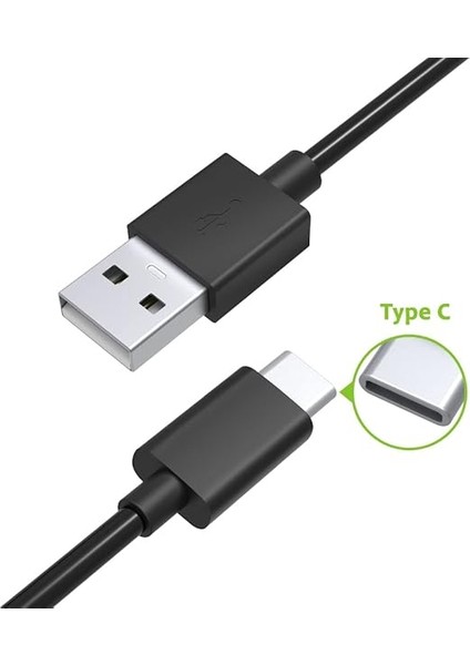 Type-C Şarj ve Data Kablosu Siyah 90 cm fırsatları