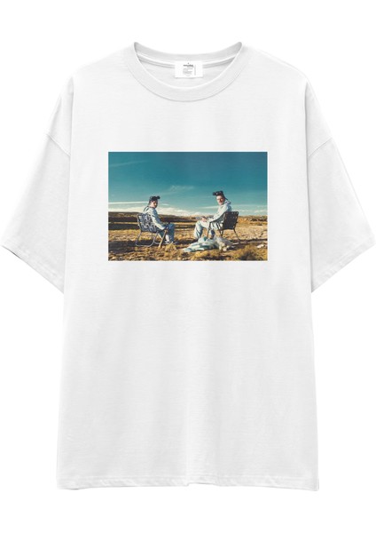 Breaking Bad Oversize Tişört - Beyaz