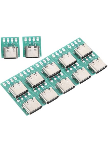 12 Adet USB C Pcb Dönüştürücü 31 USB C Konnektör Tip C Şarj Cihazı Hızlı Veri