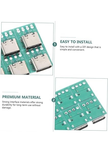 12 Adet USB C Pcb Dönüştürücü 31 USB C Konnektör Tip C Şarj Cihazı Hızlı Veri fiyatları