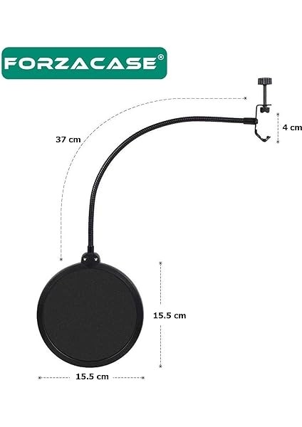 Çift Katmanlı Stüdyo Için Mikrofon Pop Filtre Canlı Yayın, Müzik Pop Filter - FC1089 indirimleri