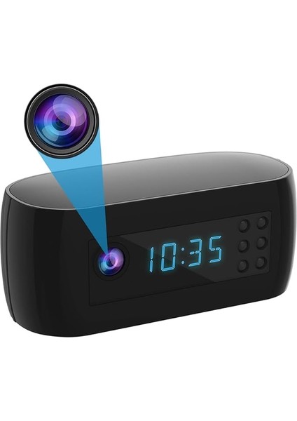 Mini Wifi Kamera, Full Hd 1080P Saatli, Kablosuz Kontrol, Kızılötesi Görüş, Kamera, Ev Gözetim Monitörü