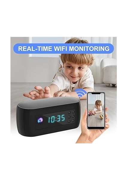 Mini Wifi Kamera, Full Hd 1080P Saatli, Kablosuz Kontrol, Kızılötesi Görüş, Kamera, Ev Gözetim Monitörü fırsatları