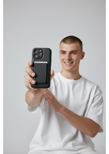 iPhone 16 Pro Max Uyumlu Premium Deri Magsafe Cüzdanlı Kartlıklı Kamera Çerçeve Standlı Kılıf fırsatları