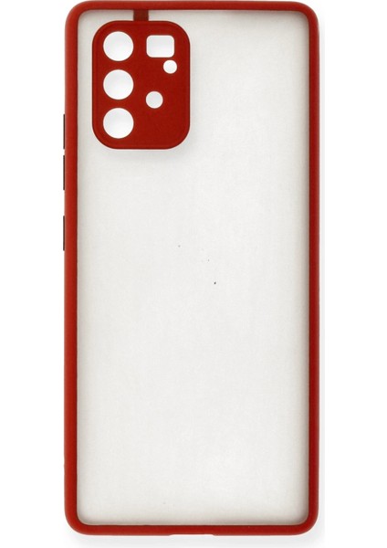 Samsung Galaxy A91 / S10 Lite Kılıf Montreal Silikon Kapak - Kırmızı indirimleri