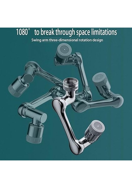 By Musluk Havalandırıcı, 1080 ° Dönen Genişletici Havalandırıcı, Dayanıklı Sıçrama Korumalı Musluk Genişletici modelleri