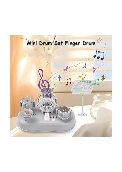 Mini Davul Seti, Parmak Tamburu, Dokunmatik Davul, Perküsyon Enstrümanı, El Sanatları, Çalışma Masası Enstrümanı, Oyun, Müzikal Hediye, El Becerisini Geliştirme, Daha Fazlası fiyatları