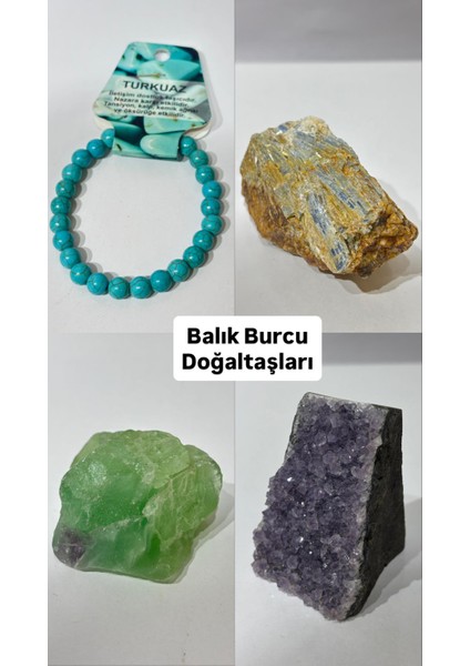 Balık Burcu Doğaltaşları Özel Kutulu