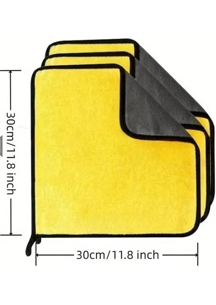 Hassas Temizlik Bezi, Çok Amaçlı Nano Teknoloji, 30X30 Cm, Araba ve Ev Temizliği, Çift Yönlü, Sarı-Gri (1 Adet) fiyatları