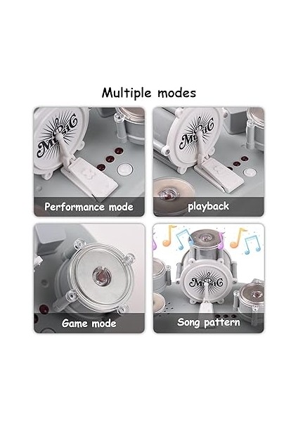 Mini Davul Seti, Parmak Tamburu, Dokunmatik Davul, Perküsyon Enstrümanı, El Sanatları, Çalışma Masası Enstrümanı, Oyun, Müzikal Hediye, El Becerisini Geliştirme, Daha Fazlası modelleri