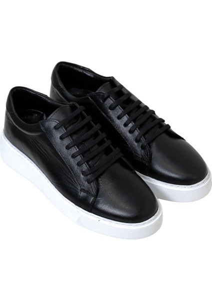 Deri Spor Ayakkabı Siyah