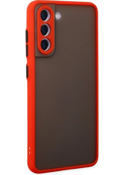 Samsung Galaxy S21 Fe Kılıf Montreal Silikon Kapak - Kırmızı