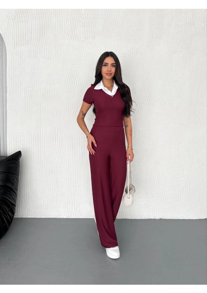 Ottoman Kumaş Beyaz Gömlek Yaka Takım S4142