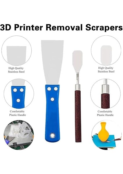 23 Parçalı 3D Yazıcı Alet Seti, 3D Yazıcı Aksesuarlarını Çıkarmak Için Aletler, Başlık Temizleme Seti, Spatula, Kazıyıcı ve Fırçalar Dahil indirimleri