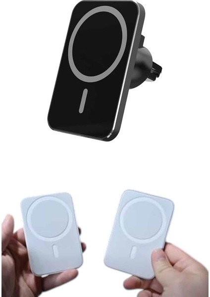 Araç Uyumlu Kablosuz 15W Taşınabilir Şarj Aleti Çift Kablo fırsatları