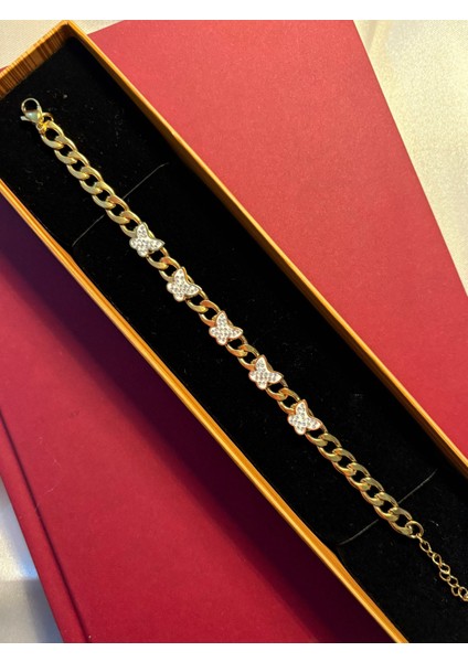 Çelik Gold Beşli Kelebek Bileklik Hediyelik fiyatları