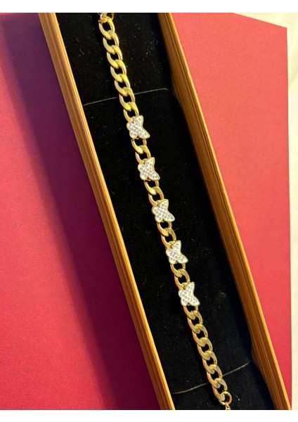 Çelik Gold Beşli Kelebek Bileklik Hediyelik fırsatları