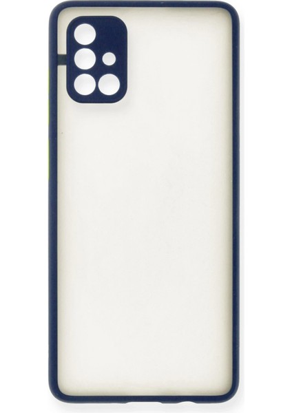 Samsung Galaxy A71 Kılıf Montreal Silikon Kapak - Lacivert indirimleri